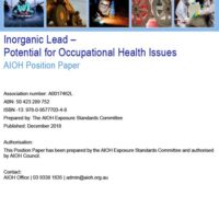 Inorganic Lead - Potential for Occupational Health Issues (2018)