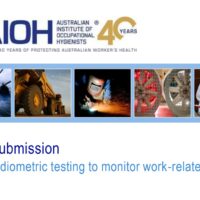 AIOH submission Using audiometric testing to monitor work-related hearing loss