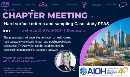 Vic Chapter Meeting - Recording- Hard Surface Criteria & Sampling Case Study PFAS