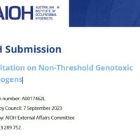 2023 AIOH Submission: Consultation on Non-Threshold Genotoxic Carcinogens