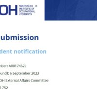 2023 AIOH Submission: WHS incident notification