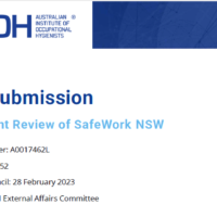 2023 AIOH Submission: Independent Review of SafeWork NSW