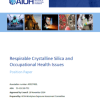 AIOH Position Paper– Respirable Crystalline Silica and Occupational Health Issues - (2024)
