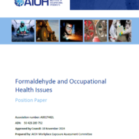 AIOH Position Paper– Formaldehyde and Occupational Health Issues - (2024)