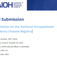 AIOH Submission - Consultation on the National Occupational Respiratory Disease Registry